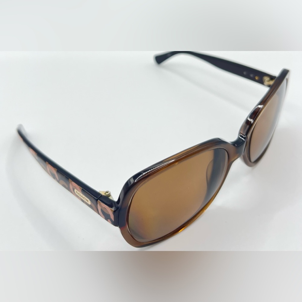 Coach S2029 Brown Oval Sunglasses Frames Only - Picture 1 of 8